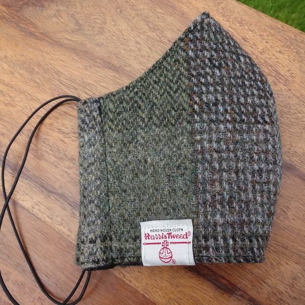 Harris Tweed Face Mask size LARGE