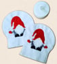 Christmas Gnome Tealight Covers - Embroidered Festive Decor - Image 2