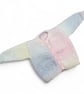 Hand knitted baby cardigan in pastels to fit 0 - 3 months  - Image 6
