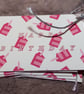 9 'Piece of cake' Pink birthday Gift tags