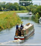 Canal Boat on Norfolk Fen A5 Greeting Card  - Image 1