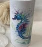 Seahorse Watercolour Design, Liquid Soap Pump Dispenser, by Wildlife Artist Sand - Image 4