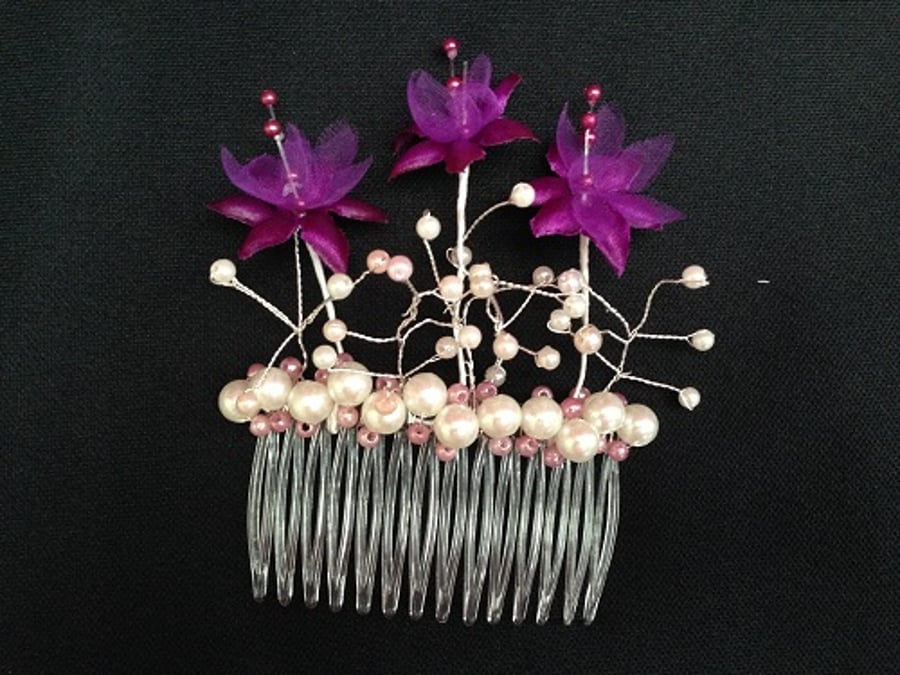 Purple Hair Comb