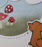 Fox With Clouds and Toadstools Blank Card - Image 8