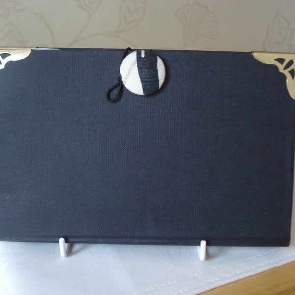 Black Clutch Bag Made From A Recycled Book By Santa Montefiore (R773)