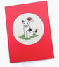 5 Mini Schnauzer.Jack Russell.Boarder. Fox Terriers Christmas Cross Stitch Cards - Image 3