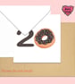 20th Birthday Card, Cute chocolate Doughnut milestone birthday card - Image 8