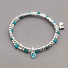 December Birthstone Charm Bracelet