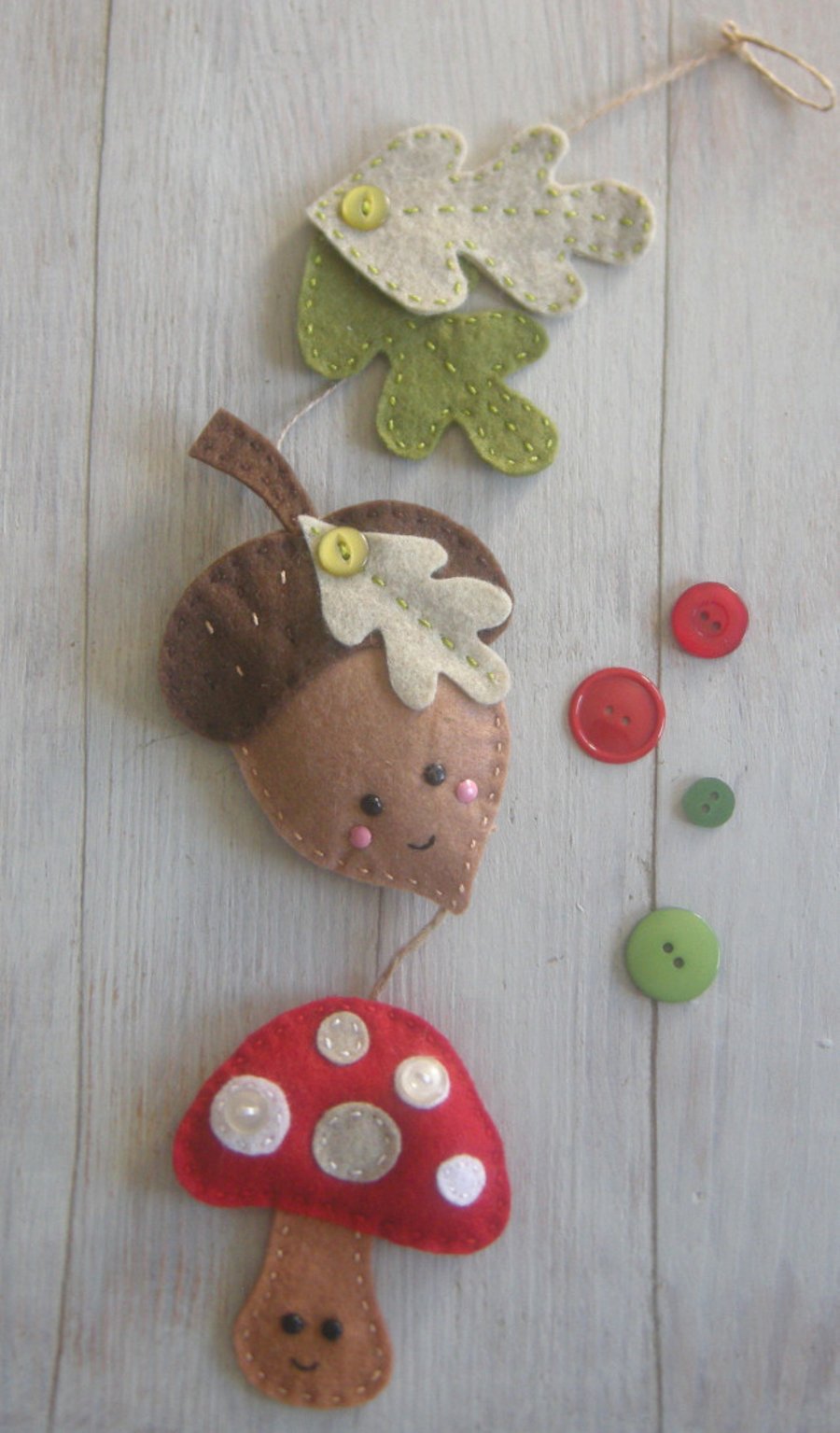 Craft kit, sewing kit Make an autumn wall hanging, autumn, garland, autumn decor