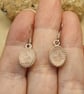 Rose Quartz earrings. January birthstone. 5th anniversary gemstone - Image 2