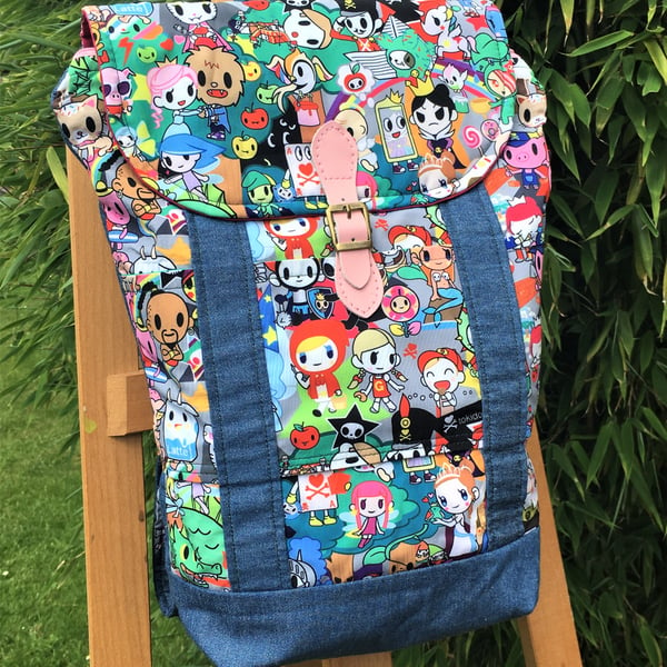 Tokidoki rucksack hot pink