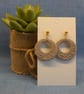 Botanical Hoop Statement Earrings