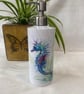 Seahorse Watercolour Design, Liquid Soap Pump Dispenser, by Wildlife Artist Sand - Image 1