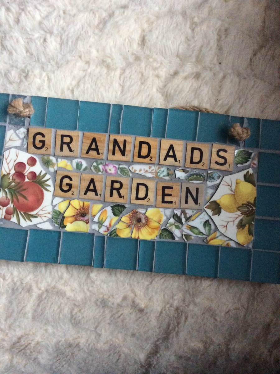 Grandads Garden sign