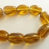 amber twist beads