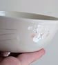 Ceramic Bunny Rabbit Bowl - Handmade Pottery Dish