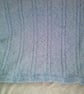Sparkly Blue Blanket with Teddy Bear Head - Image 5