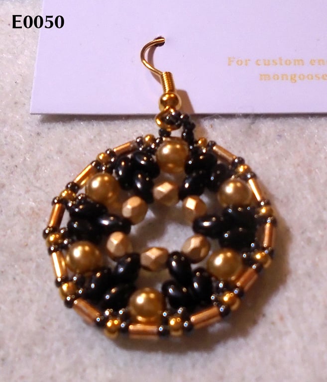 1920s-style bead earrings (customisable)
