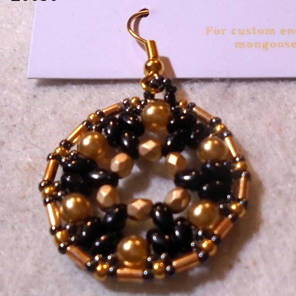 1920s-style bead earrings (customisable)