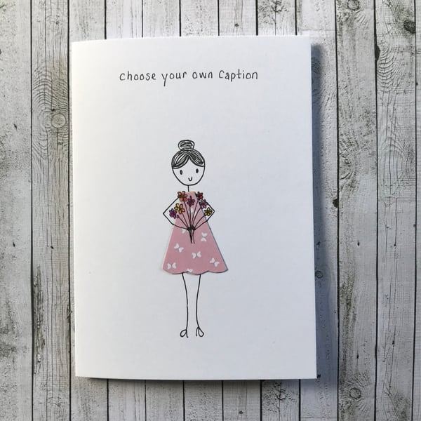 Personalised Thank you card, Birthday card