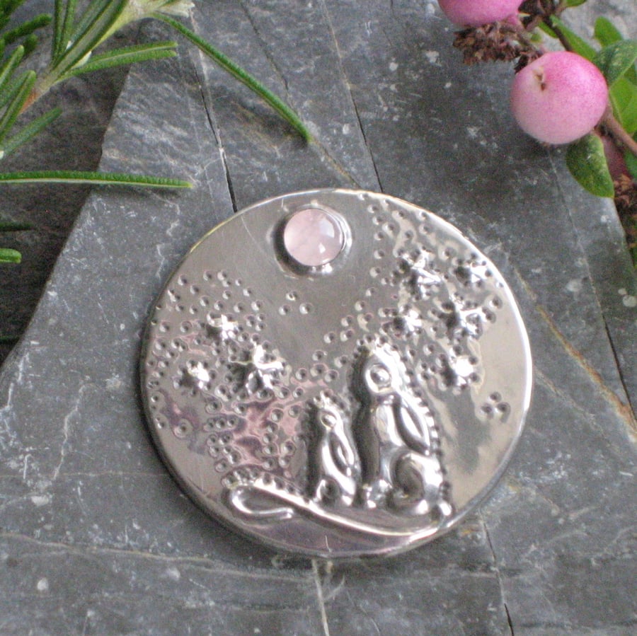 Brooch, Hares Design