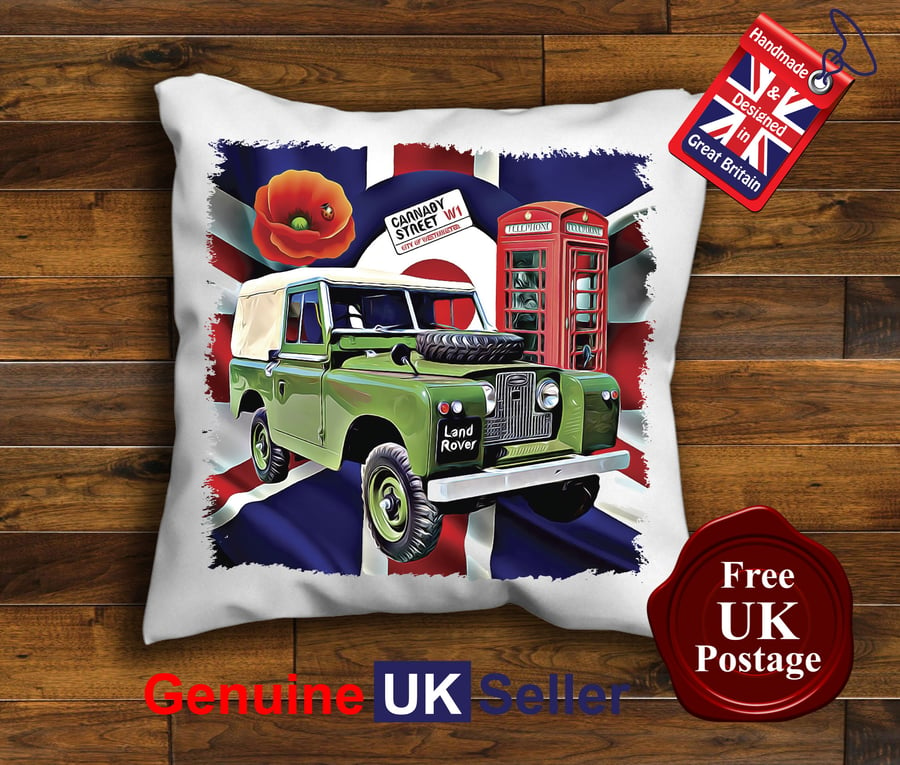 Land Rover Series 2 Cushion Cover, Choose Your Size