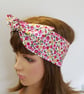 Summer hair scarf self tie headband cotton hair bandanna swing pin up - Image 2