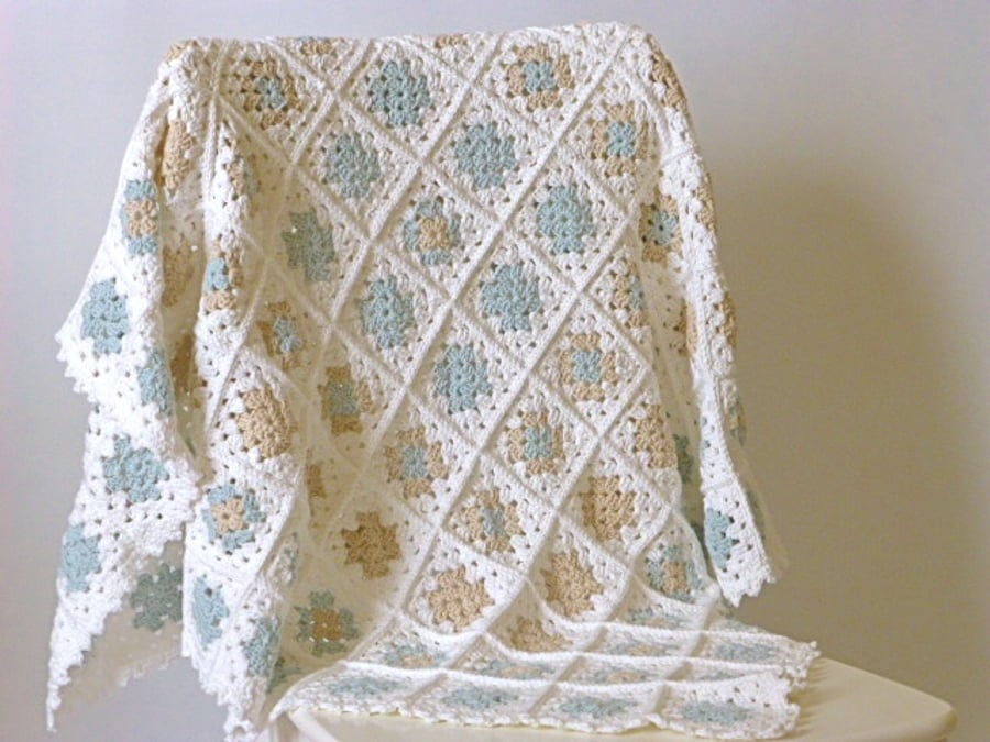 organic baby blanket, crochet baby photo prop, crochet baptismal blanket, 