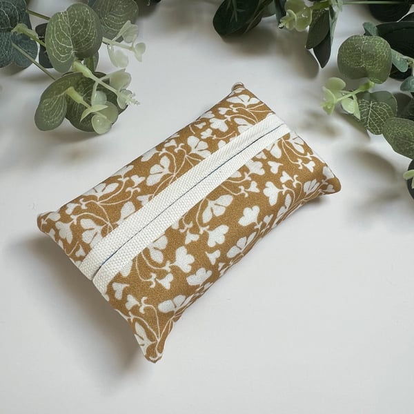Tissue Holder: Mustard Floral