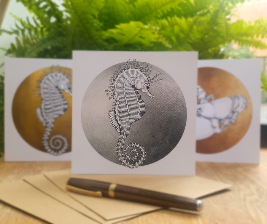 Steph the Spiny Seahorse - Silver