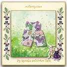 Lavender and Pink Flowered Dungarees to fit the Pip Squeaks and Cotton Tails 