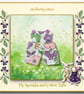 Lavender and Pink Flowered Dungarees to fit the Pip Squeaks and Cotton Tails 