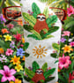 Cute Sloths White Cotton Glasses Case  - Image 1