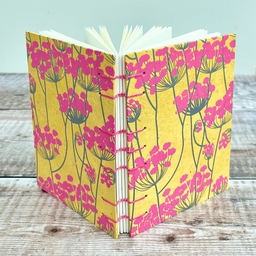 Perfectly Imperfect A6 Journal with Pink Seedheads