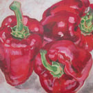 Three Red Peppers