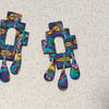 Eclectic papillon aztec dangle earrings