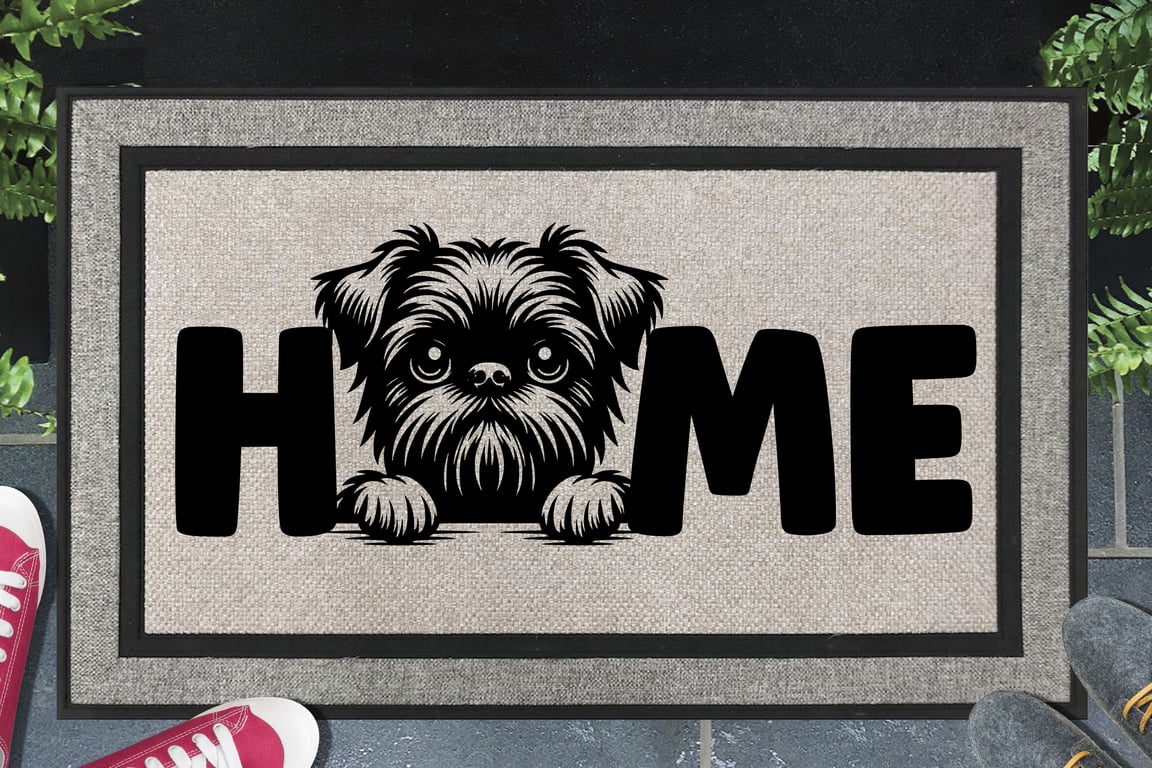 Brussels Griffon Home Door Mat - All Weather Doormat - 45x70cm 