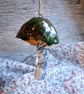 ceramic hanging mushroom green large - Image 3