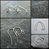 Sterling silver ear wires, mixed pack, made to order, make your own