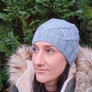 Hand Knit Cable Wool Hat