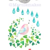 Even When it Rains - Unframed A4 Original Illustration 