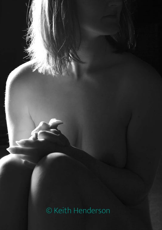 Digitally Manipulated Female Nude print