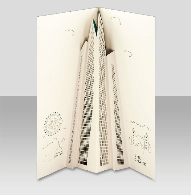 The Shard pop-up 3D card