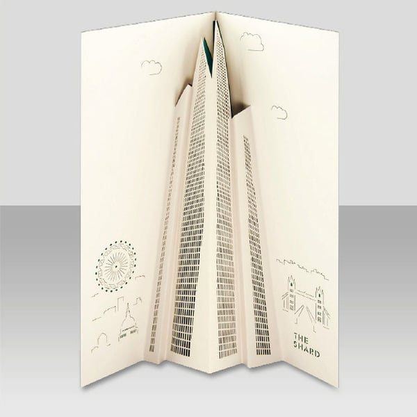 The Shard pop-up 3D card
