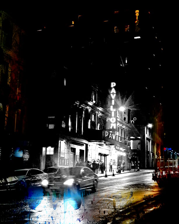 Glasgow at Night, Pavilion Theatre, fine art archival print
