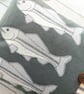 Three Fish Freemotion Applique Cushion - Image 4