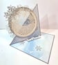Let It Snow handmade Luxury Christmas Easel Card  - Image 1