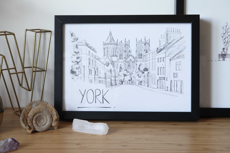 York Skyline Print