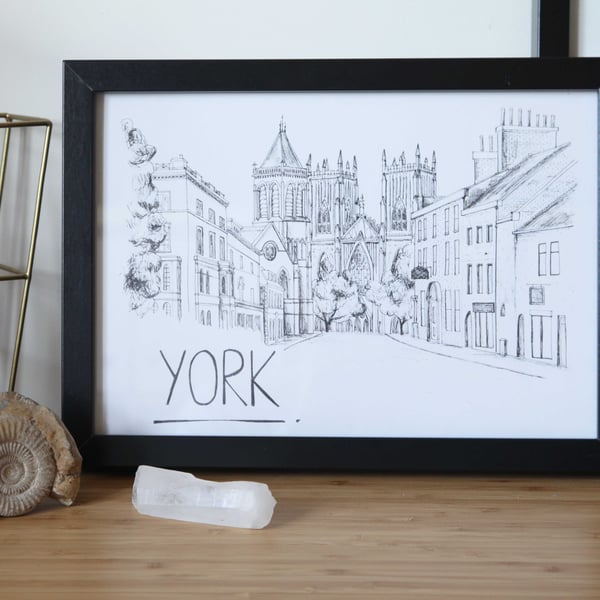 York Skyline Print
