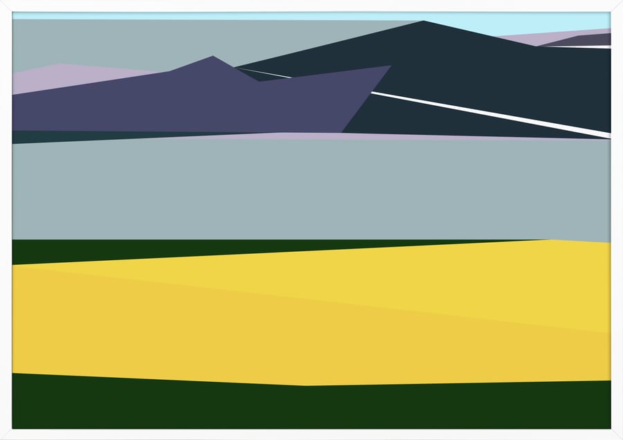 Storm and Wheat Art Print